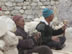 Ladakh, India: Spinning the prayer wheel