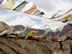 Ladakh, India: Prayer flags adorn the mountains