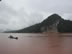 Laos: The red Mekong rushes by